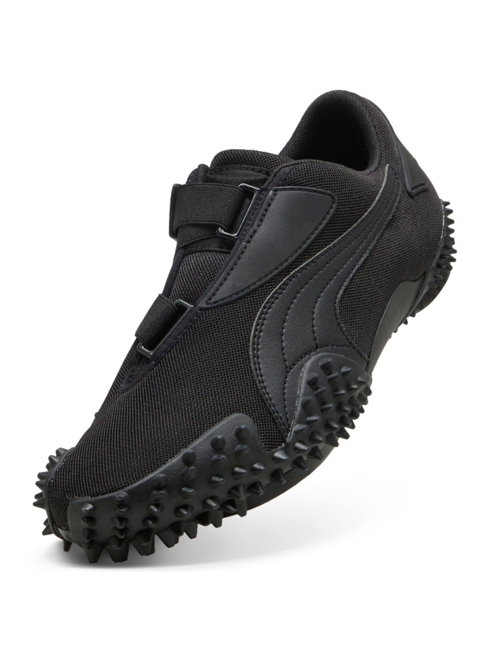 NWT Puma Mostro OG Prime Black Sneakers 8.5 Hook Loop Spiked Sole Vegan 405194-0